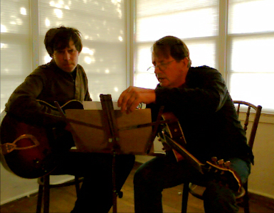 Jim Ferguson teaching a private guitar student